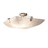 Clouds U-Clips 3 Light Round Bowl Semi Flush Mount by Justice Design - CLD-9611-35