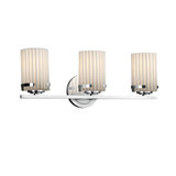 Limoges Atlas 3 Light Plet Vanity Light by Justice Design - POR-8453-10-PLET