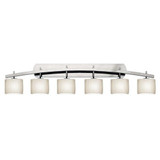 Limoges Archway 6 Light Vanity Light by Justice Design - POR-8596-30-PLET