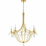 Metro 8 Light Large Chandelier by Crystorama - 428
