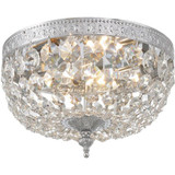 Ceiling Mount 2 Light 8 Inch Wide Flush Mount by Crystorama - 708