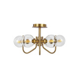 Verne 6 Light 20 Inch Wide Flush Mount by Visual Comfort Studio - EF1036