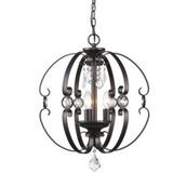 Ella 3 Light Large Pendant by Golden - 1323-3P