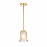 Square to Round 1 Light Mini Pendant 9 x 6 Inches by ELK Home - 82125/1