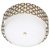 Jonathan Adler Parker 3 Light 15.25 Inch Wide Flush Mount by Robert Abbey - 664