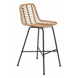 Malaga Bar Chair 41.7 Inch Tall and 19.1 Inch Wide by Zuo Modern - 703949