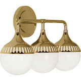 Jonathan Adler Rio 3 Light Wall Mount 17.25 Inch Wide by Robert Abbey - 759