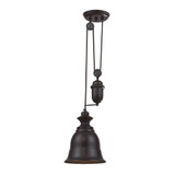 Farmhouse 9.5W 1 LED Pendant 71 Inch Tall by ELK Home - 65070-1