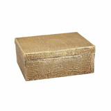 Square Linen 4 Inch Box In Transitional by Elk Home - H0807-10663