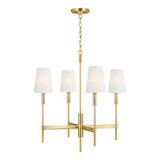 Beckham Classic 4 Light Medium Chandelier by Visual Comfort Studio - TC1034