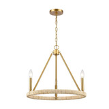 Abaca 3 Light Small Chandelier by ELK Home - 32483