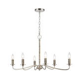 Abaca 6 Light Large Chandelier by ELK Home - 32482