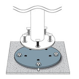 Concrete Mount Kit for JCP201 and JCP301 by Jardinico - JCB-MKC21