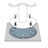 Concrete Mount Kit for JCP401 and JCP501 by Jardinico - JCB-MKC25