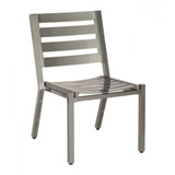 Palm Coast 34 Inch Stackable Slat Dining Side Chair by Woodard - 1Y0412