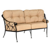 Derby 73.75 Inch Crescent Love Seat by Woodard - 4T0063
