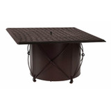 Derby Gas Square Fire Pit 24 Inch Tall x 30.50 Inch Wide by Woodard - 4TM338