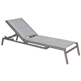 Palm Coast Stackable Padded Sling Adjustable Chaise Lounge by Woodard - 570570