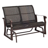 Cortland 46 Inch Woven Gliding Love Seat by Woodard - 5V0473