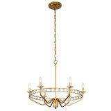 Monroe 6 Light Large Chandelier by Varaluz - 363C06