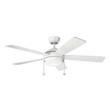 Starkk Ceiling Fan with Light Kit 13.75 Inch H by 52 Inch W by Kichler  - 330174