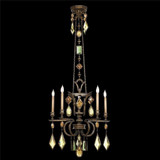 Encased Gems 5 Light Large Round Chandelier by Fine Art 708340