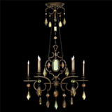 Encased Gems 6 Light Oversized Oval Chandelier by Fine Art 708940