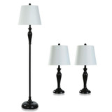 Set of 2 Table Lamps and 1 Floor Lamp by Stylecraft - KHL8279
