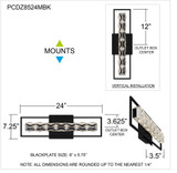 PCDZ8524MBK | dimension