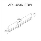 arl-4836ledw-agb | dimension