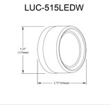 LUC-515LEDW-AGB | dimension