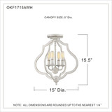 OKF1715AWH | dimension