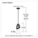 PCHAY1505BCH | dimension