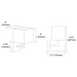 77-1w-mb-bk | dimension