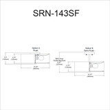 srn-143sf-agb-wh | dimension