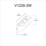 V1230-3W-MB | dimension