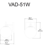 VAD-51W-MB-AGB | dimension