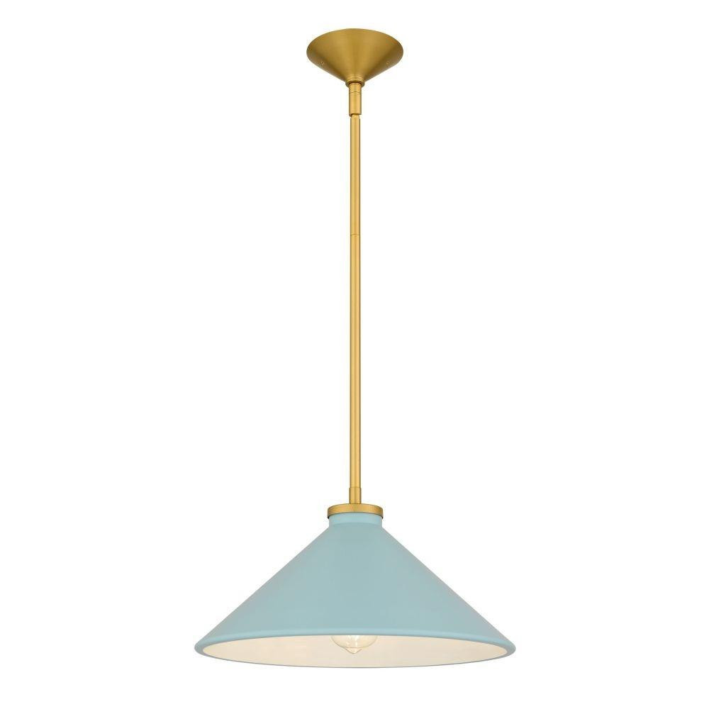 Bradbury 1 Light Pendant 7.5 Inch Tall and 14 Inch Wide by Quoizel - BRAD1814