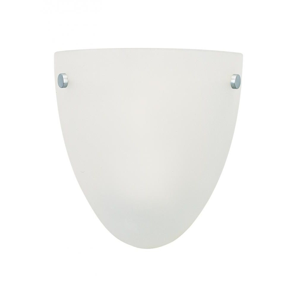 1 Light Minimalistic Half Moon Wall Sconce with Satin Etched Glass-8.25 Inches H by 8 Inches W - 73-BEL-1001715