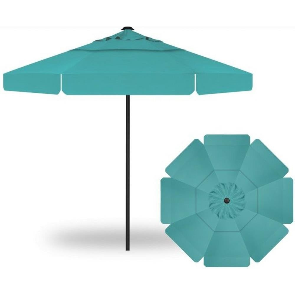 Replacement Canopy Round Dual Vent Umbrella with Valence by Treasure Garden - replace-round-dwv-val