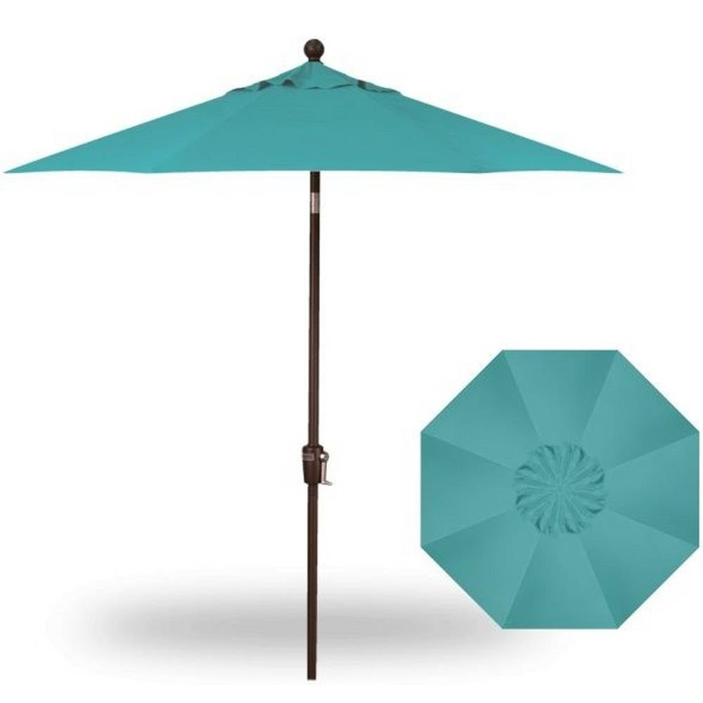 7.5 Foot Aluminum Crank Lift Octagon Market Umbrella by Treasure Garden - UM907