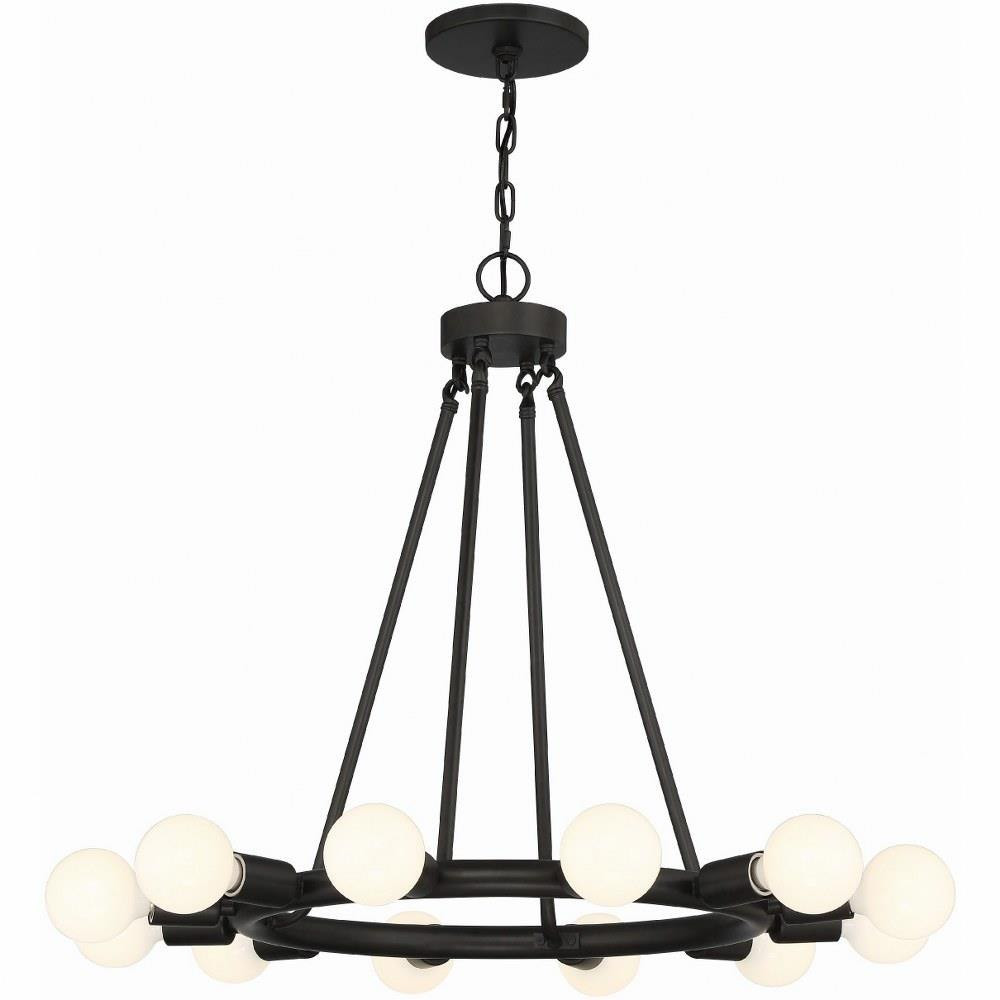 Dakota 12 Light Medium Chandelier by Crystorama - 9045