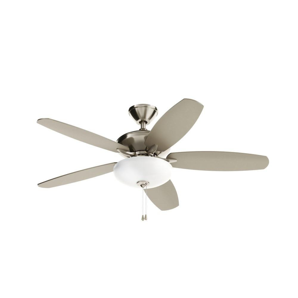 Renew Select 5 Blade Ceiling Fan with Light Kit 52 Inch Wide by Kichler  - 330161