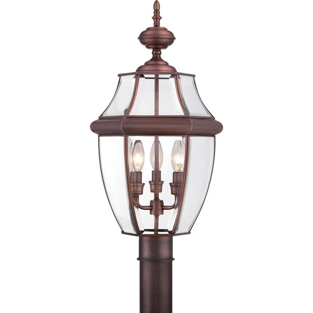 Newbury 3 Light Large Post Lantern by Quoizel  - NY9043