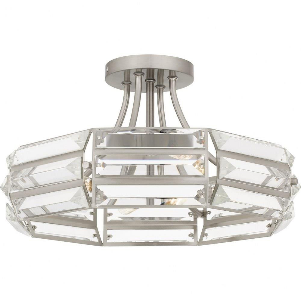 4 Light 17 Inch Wide Semi Flush Mount by Quoizel - QSF6209