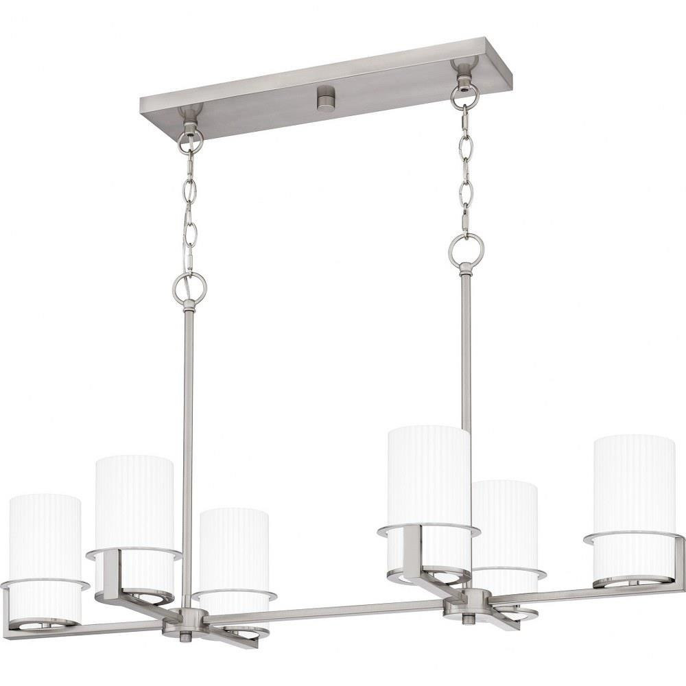 Seymour 6 Light Oversized Linear Chandelier by Quoizel - SEY636