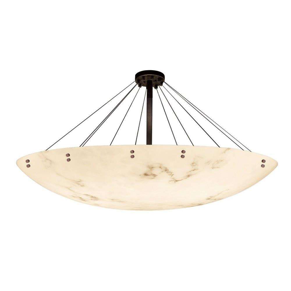 Lumenaria Finials 16 Light 72 Inch Wide Semi Flush Mount by Justice Design - FAL-9658-35-F1