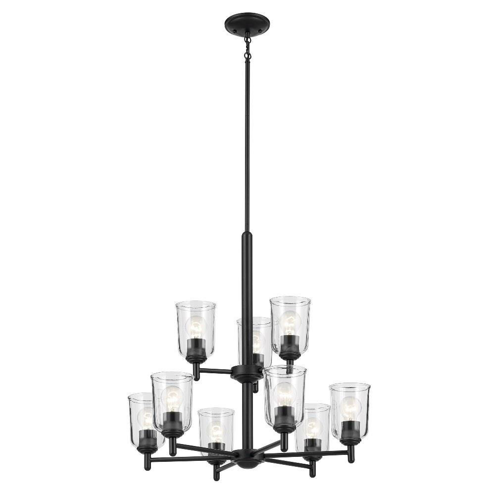 Shailene 9 Light Large Chandelier with Clear Glass by Kichler - 43672C