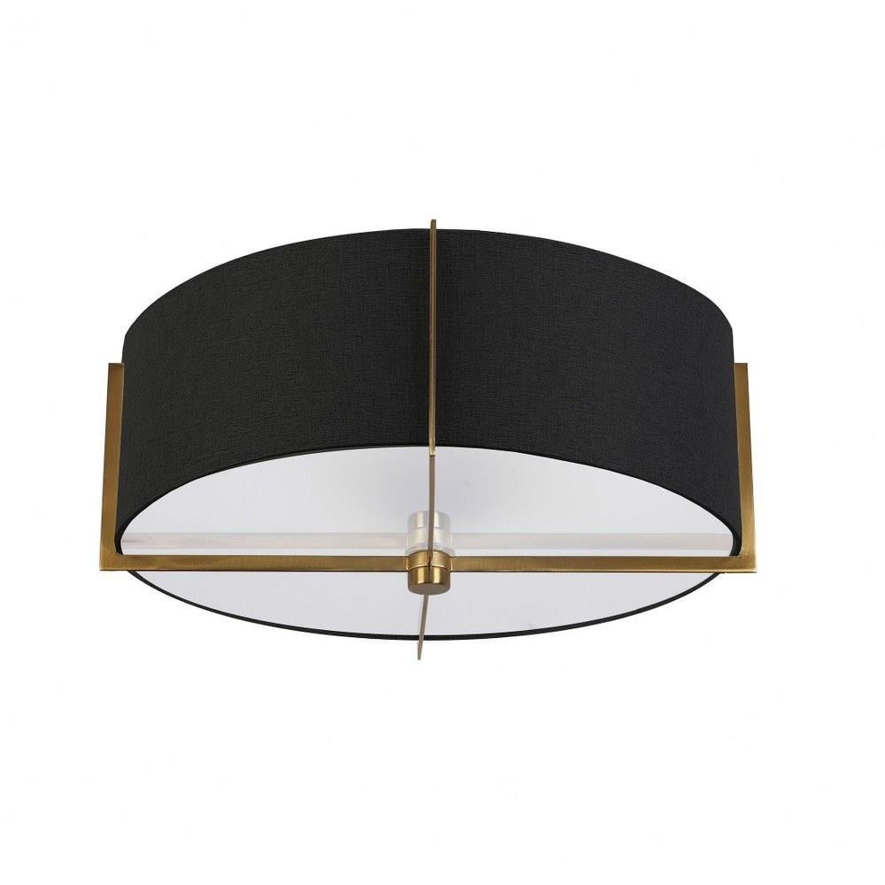Preston 3 Light 15 Inch Wide Semi Flush Mount by Dainolite - PST-153SF