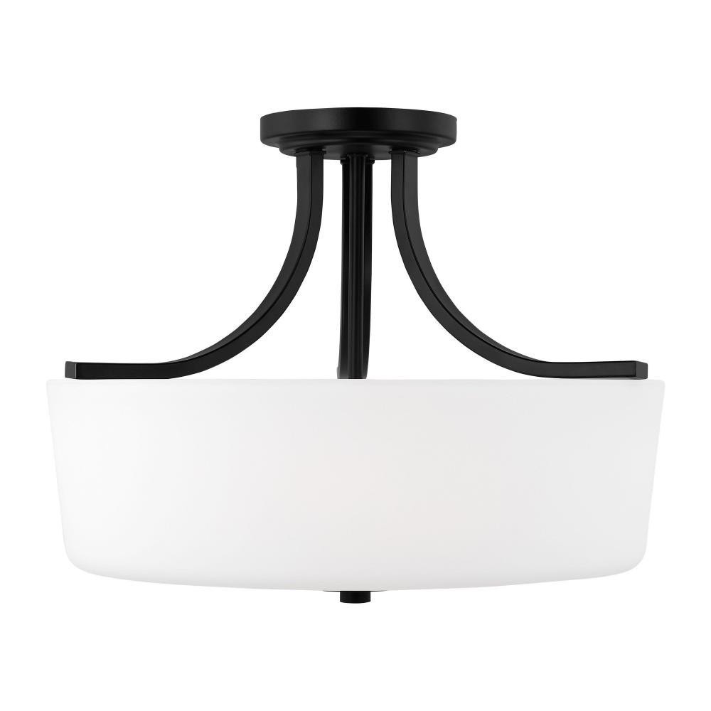 Kemal 3 Light 16 Inch Wide Semi Flush Mount by Generation - 7728803